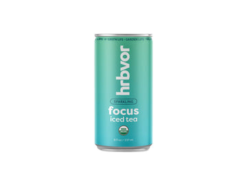 FOCUS | Sparkling | 8oz can | Tulsi, Guayusa, Rosemary, Sage, Sweet Basil | 8oz Cans | Case of 8