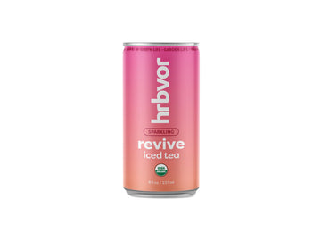 REVIVE | Sparkling Iced Tea | Hibiscus, White Peony, Lemongrass, Mint | 8oz Cans | Case of 8