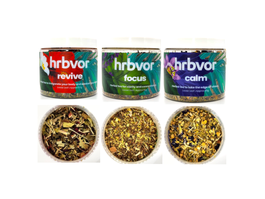VITALITY KIT | Set of three herbal teas for natural vitality | Revive + Focus + Calm | 84 Servings